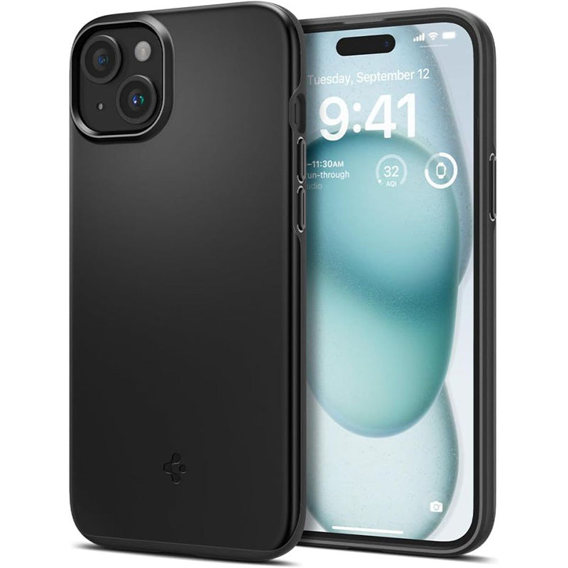 Spigen Thin Fit - Hülle für iPhone 15 (schwarz)