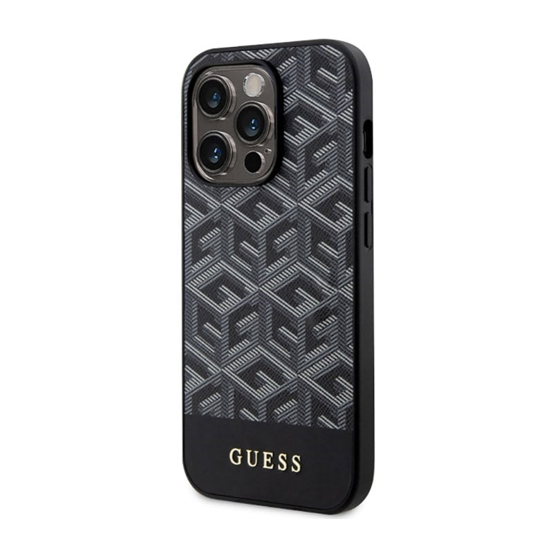 Guess GCube Stripes MagSafe - Hülle für iPhone 14 Pro (schwarz) – Produktabbildung 2