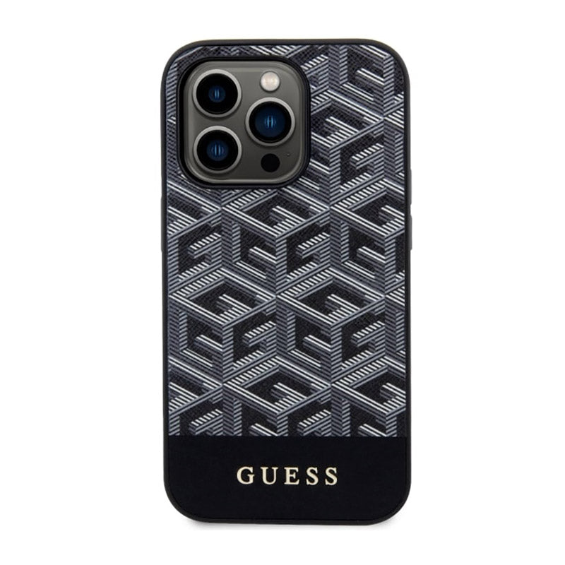 Guess GCube Stripes MagSafe - Hülle für iPhone 14 Pro (schwarz) – Produktabbildung 3