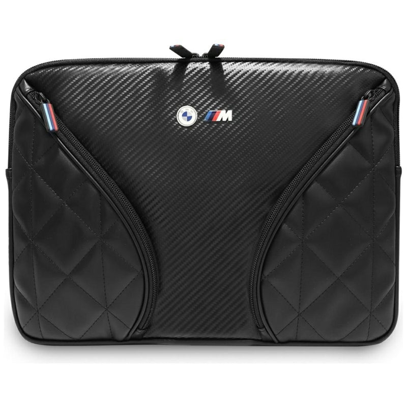 Karbonové kapsy a Metall- Logo BMW - Laptop-Tasche 14" (schwarz)
