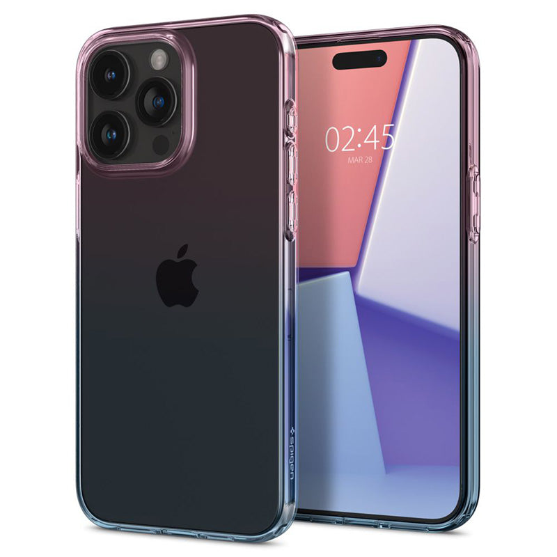 Spigen Liquid Crystal Glitter - Hülle für iPhone 15 Pro (Gradation Pink)