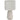 HOMCOM Tischlampe, Tischleuchte, Nachttischlampe mit Leinenschirm, Wippschalter, Schreibtischlampe, 22 x 22 x