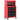 HOMCOM Werkzeugschrank mit Werkzeugkiste, rollbar, 6 Schubladen, Metall, Rot