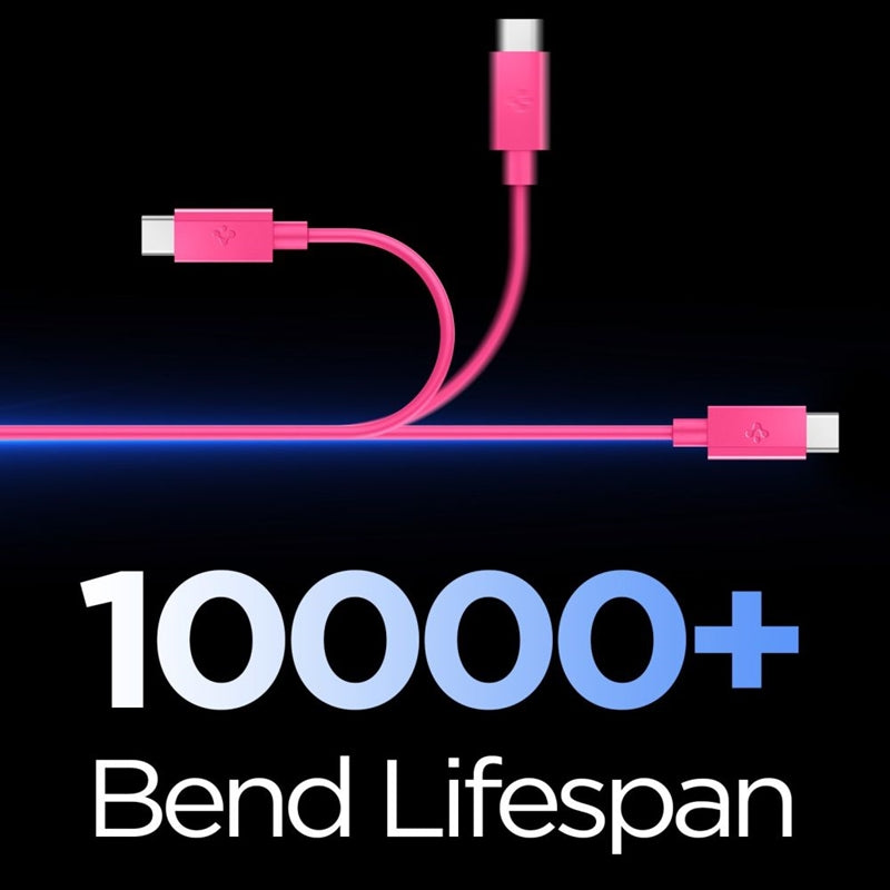 Spigen EB6010CC Essential - Kabel USB-C für USB-C 60W 1m (rosa) – Produktabbildung 2