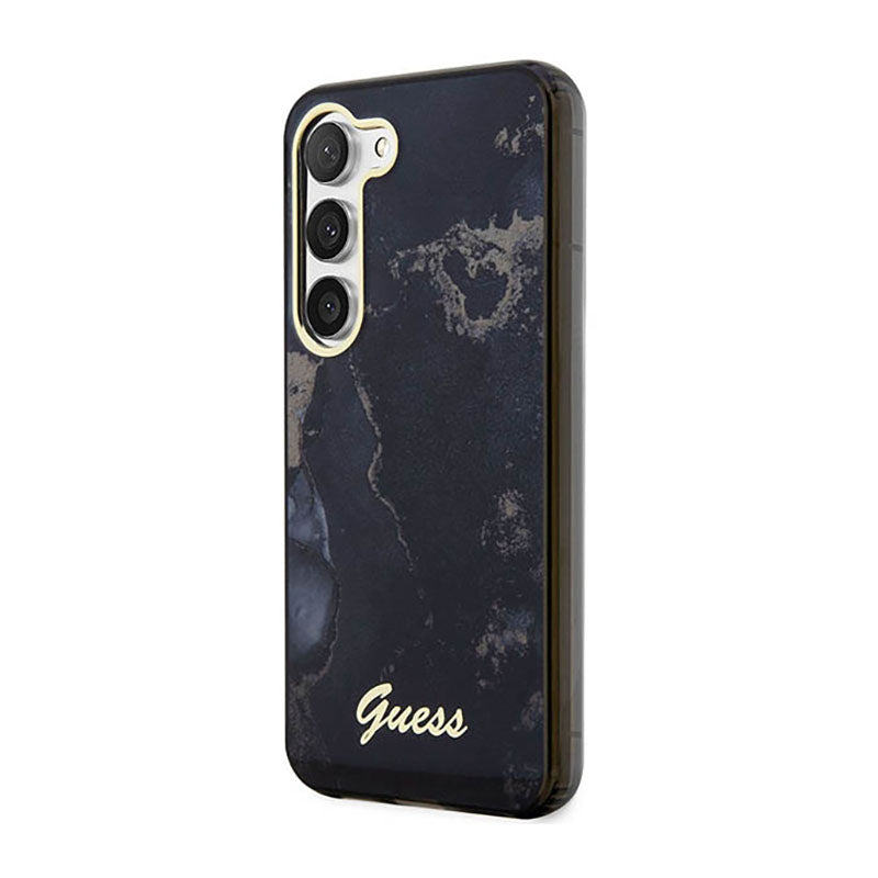 Guess Golden Marble Collection - Hülle für Samsung Galaxy S23 (schwarz) – Produktabbildung 2