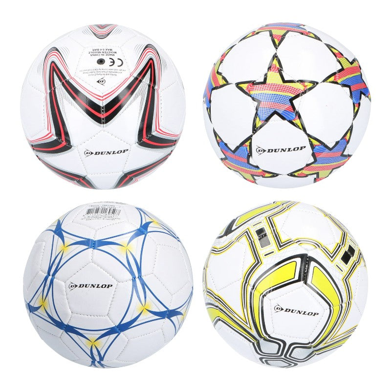 Dunlop - Mini Trainings- Fußball- Ball für Kinder 32 panelů Größe 2 (weiß/gelb) – Produktabbildung 2
