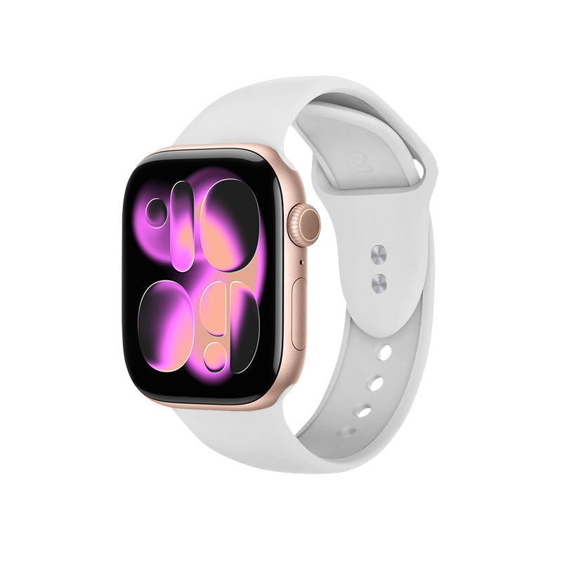Armband Crong Liquid - Apple Watch 38/40/41/42 mm (weiß)