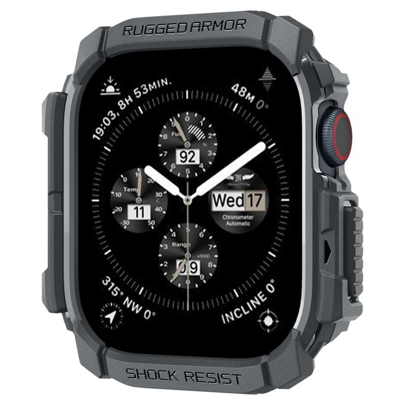 Spigen Rugged Armor - Hülle für Apple Watch 10 46 mm (dunkel grau) – Produktabbildung 2