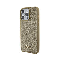 Guess Disco Metal Script - Hülle für iPhone 15 Pro Max (gold) – Produktabbildung 2
