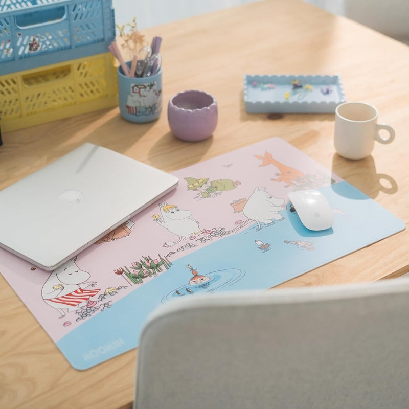 Moomin Mumins - XL psací Unterlage aus eko Leder 60 x 35 cm – Produktabbildung 3