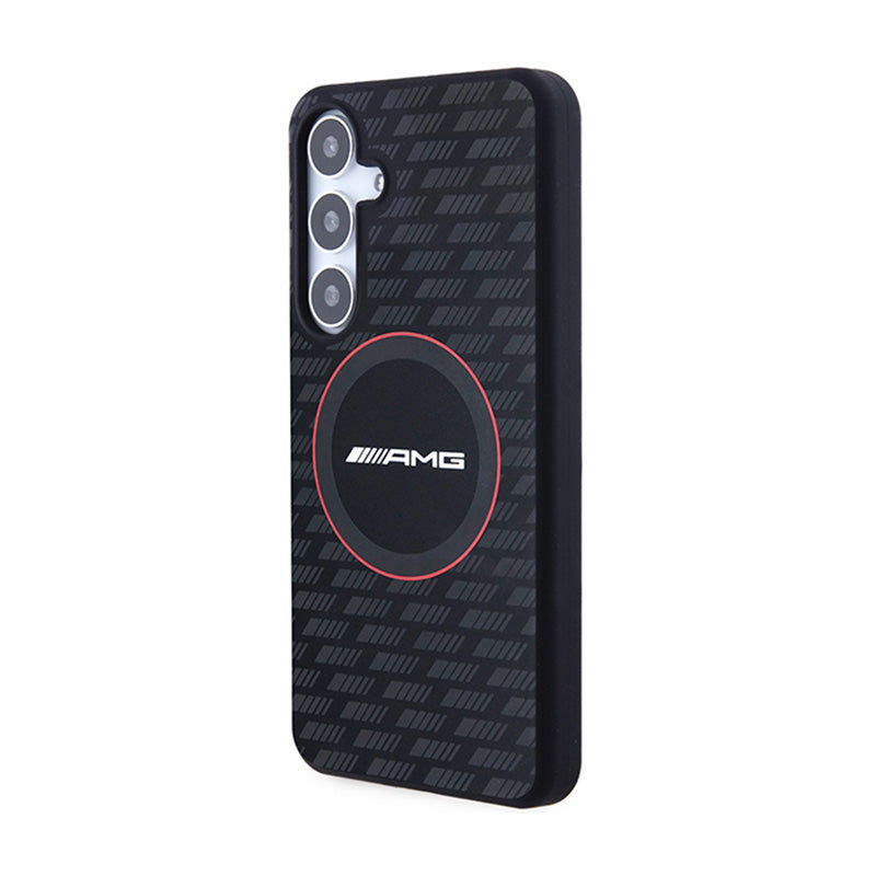 AMG Silicone Carbon Pattern MagSafe - Hülle für Samsung Galaxy S24+ (schwarz) – Produktabbildung 2