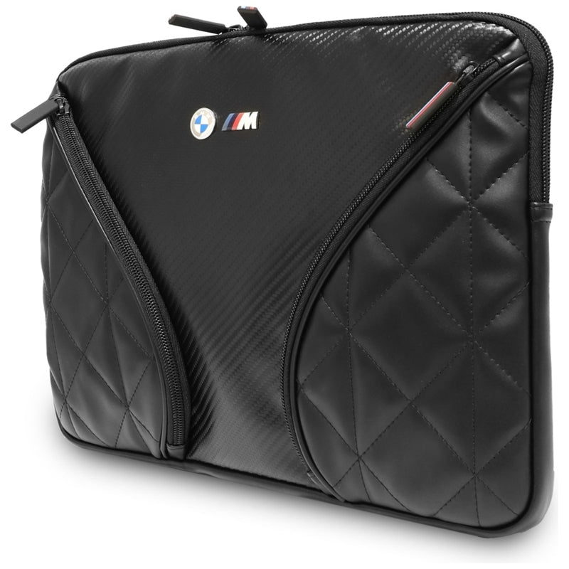 Karbonové kapsy a Metall- Logo BMW - Laptop-Tasche 14" (schwarz) – Produktabbildung 2