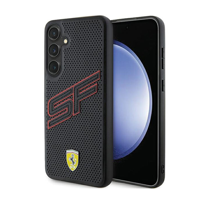 Ferrari Big SF Perforated - Hülle für Samsung Galaxy S24+ (schwarz)