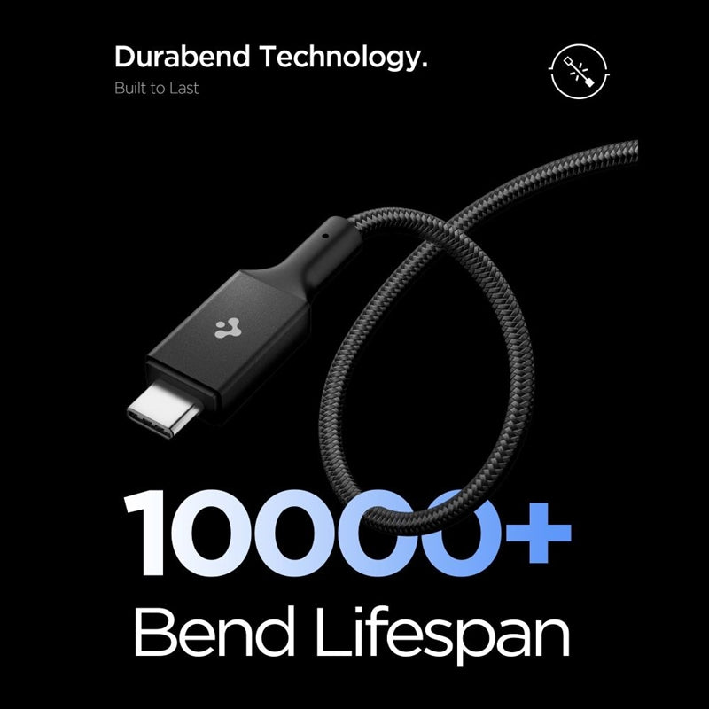 Spigen EB10015CC Essential - Kabel USB-C für USB-C PD 100W 1,5m (schwarz) – Produktabbildung 6