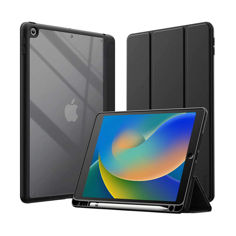 Crong PrimeFolio – Hülle für iPad 10,2” (2021–2019) se Ständer a úložným prostorem für Apple Pencil – Produktabbildung 2