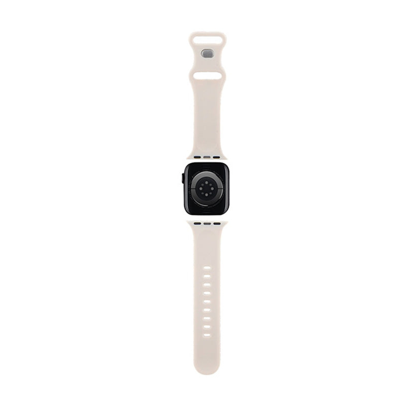 Hello Kitty Silicone Tags Graffiti - Armband für Apple Watch 38/40/41 mm (beige) – Produktabbildung 2