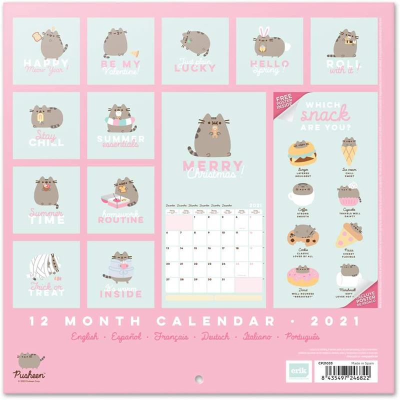 Pusheen - Denní plánovací Kalender aus der Kollektion Foodie 2021 – Produktabbildung 2