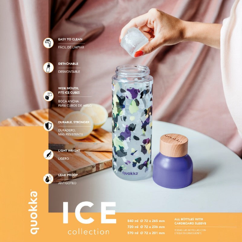 Quokka Ice - Trinkflasche ecozen 570 ml (rosa květy) – Produktabbildung 2