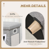 PawHut Katzenhöhle, Katzenhaus, inkl. Spielball, waschbares Kissen, 35,5 cm x 35,5 cm x 42,5 cm – Produktabbildung 8