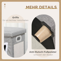 PawHut Katzenhöhle, Katzenhaus, inkl. Spielball, waschbares Kissen, 35,5 cm x 35,5 cm x 42,5 cm – Produktabbildung 8