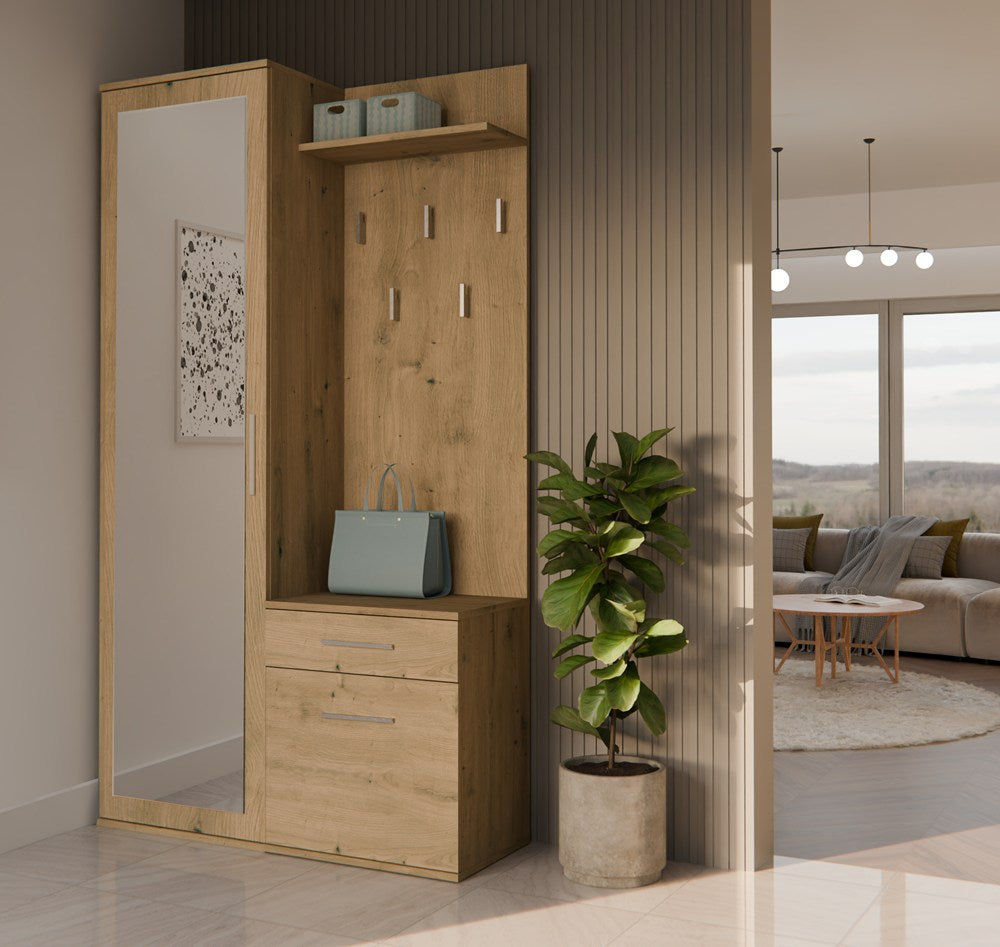 Garderobe DUO EICHE ARTISAN – Produktabbildung 3
