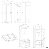 Garderobe DUO ANTHRAZIT ARTISAN – Produktabbildung 6