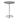 HOMCOM Bartisch modern rund Esstisch 360° Drehtisch höhenverstellbarer Bistrotisch Stehtisch Küchentisch