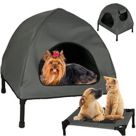 IKONKA Hundehütte Katzenbett Zelt Haustierbett 53x43x56 cm