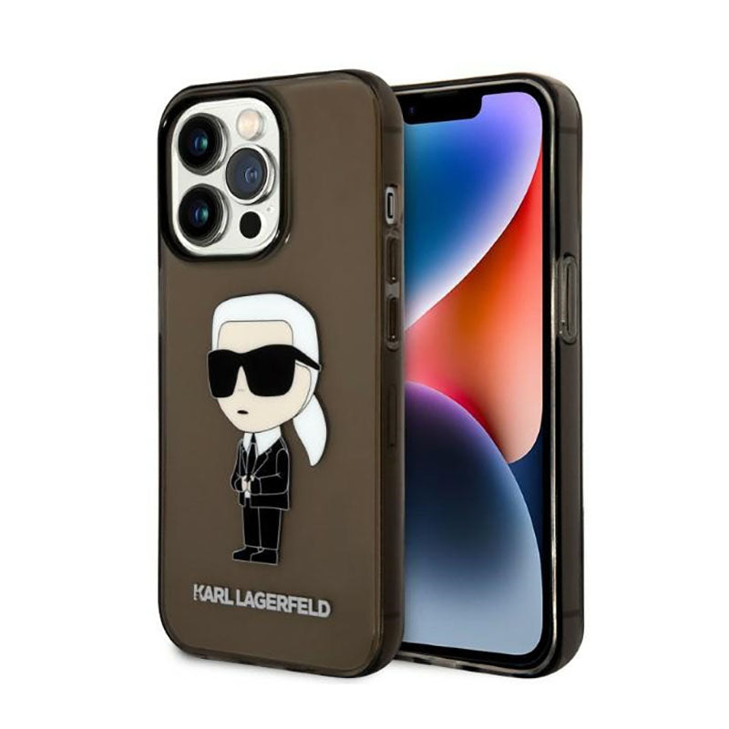Karl Lagerfeld IML NFT Ikonik - Hülle für iPhone 14 Pro (schwarz)