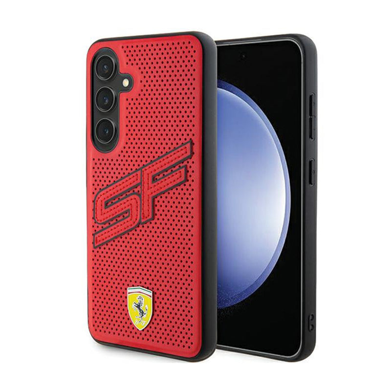 Ferrari Big SF Perforated - Hülle für Samsung Galaxy S24+ (rot)