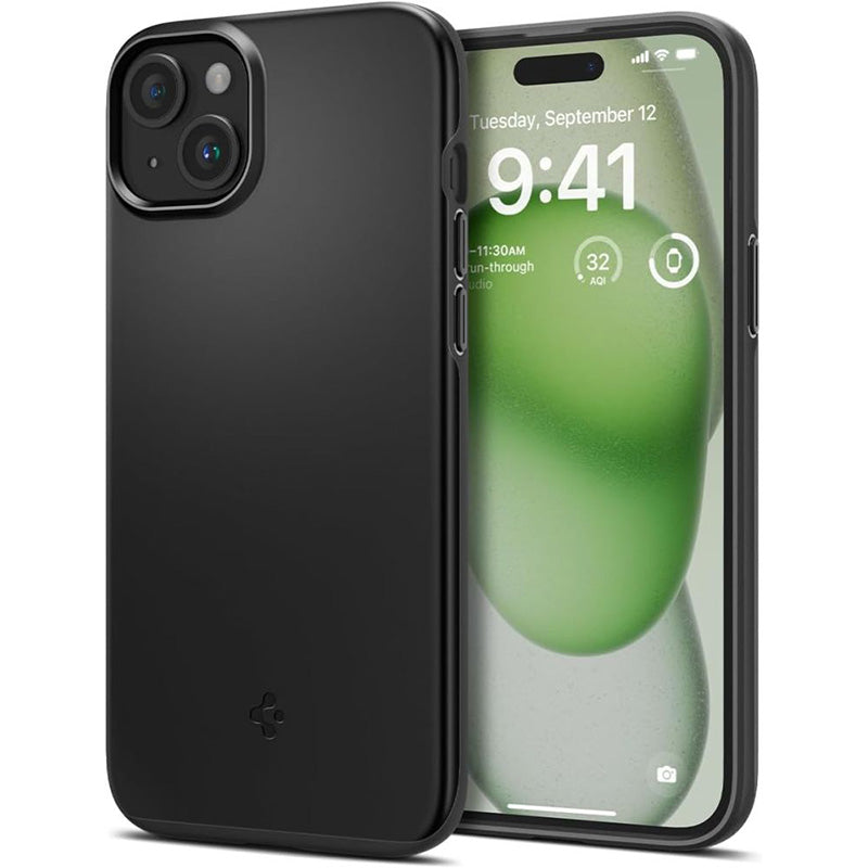 Spigen Thin Fit - Hülle für iPhone 15 Plus (schwarz)