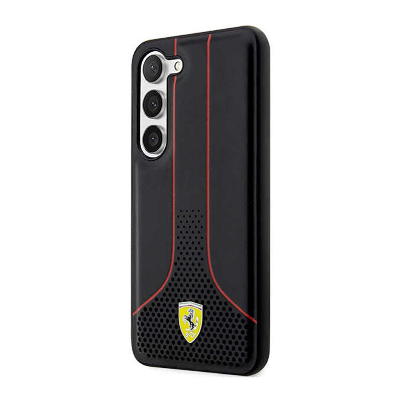 Ferrari Perforated 296P Collection - Hülle für Samsung Galaxy S23 (schwarz) – Produktabbildung 2