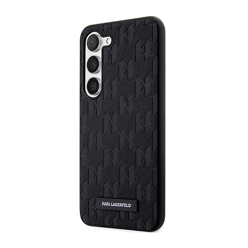 Karl Lagerfeld Saffiano Monogram Metal Logo - Hülle für Samsung Galaxy S23 (schwarz) – Produktabbildung 2