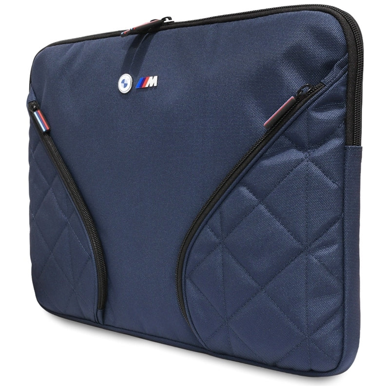 BMW Nylon Pockets & Metal Logo Sleeve - Sleeve for 16" Laptop (Navy Blue) – Produktabbildung 2