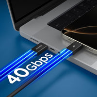 Spigen EB24012CC Essential - Kabel USB-C für USB-C PD 240W 1,2 m (schwarz) – Produktabbildung 4
