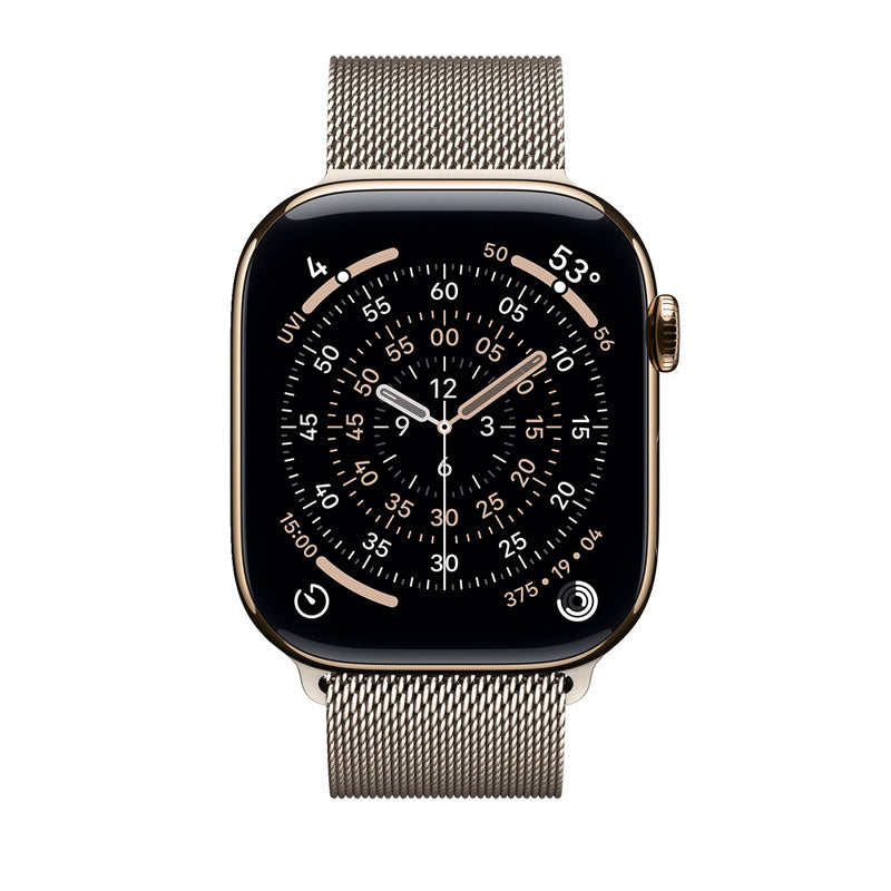 Crong Milano Steel – Armband aus Edelstahl für Apple Watch 38/40/41/42 mm (šampaňské) – Produktabbildung 2