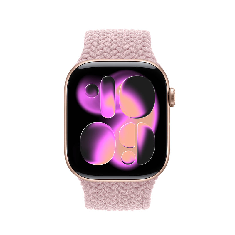 Crong Wave Band - gestrickt Armband für Apple Watch 38/40/41/42 mm (rosa) – Produktabbildung 2