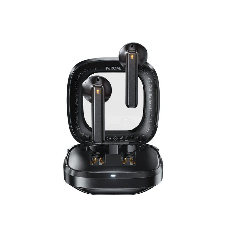 WEKOME VB09 Cyerin Series - Kabellose Kopfhörer Bluetooth V5.3 TWS s Lade- pouzdrem (schwarz)