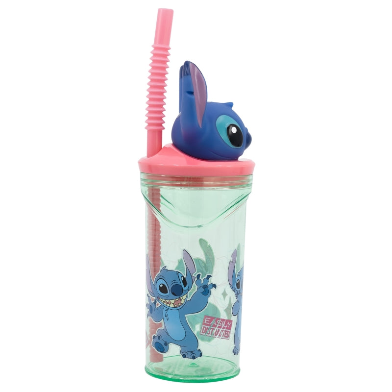 Disney Stitch - Becher s Strohhalm a 3D figurkou aus der Kollektion Květiny 360 ml – Produktabbildung 2