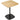 HOMCOM Kleiner Esstisch, 60 cm, quadratisch, MDF-Tischplatte, Stahlsockel, für Wohnzimmer, Esszimmer, Küche