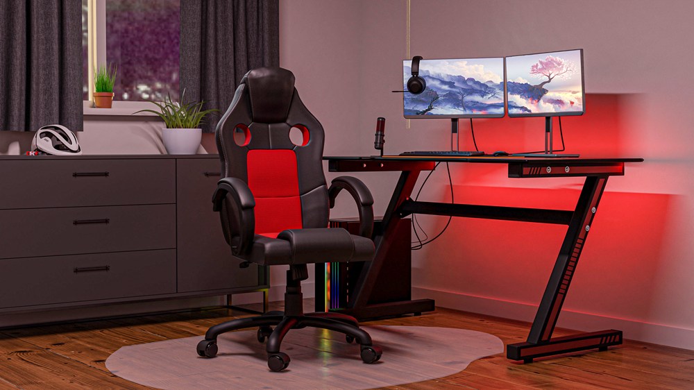 Sessel Enzo ENZO SCHWARZ ROT – Produktabbildung 4