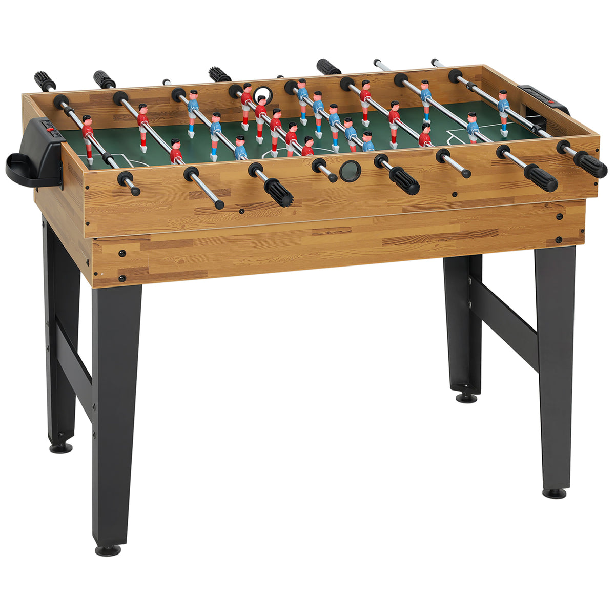 13-in-1 Spieletisch, Tischfußball, Schach, Billard, Tischtennis und mehr, MDF, Kunststoff, Walnuss