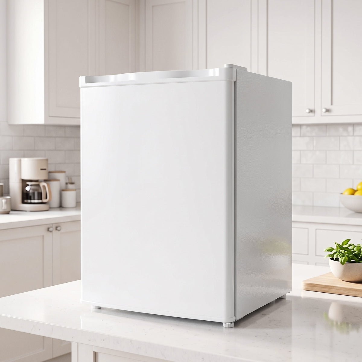 HOMCOM Minikühlschrank mit Gefrierfach, Einstellbares Thermostat, Kleiner Kühlschrank, Eintürig, 72,5 L – Produktabbildung 2