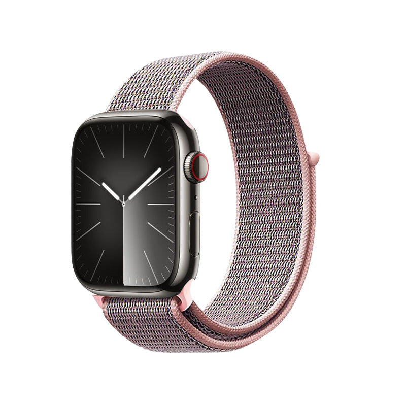 Crong Nylon - Sport- Armband für Apple Watch 38/40/41/42 mm (hell rosa) – Produktabbildung 2