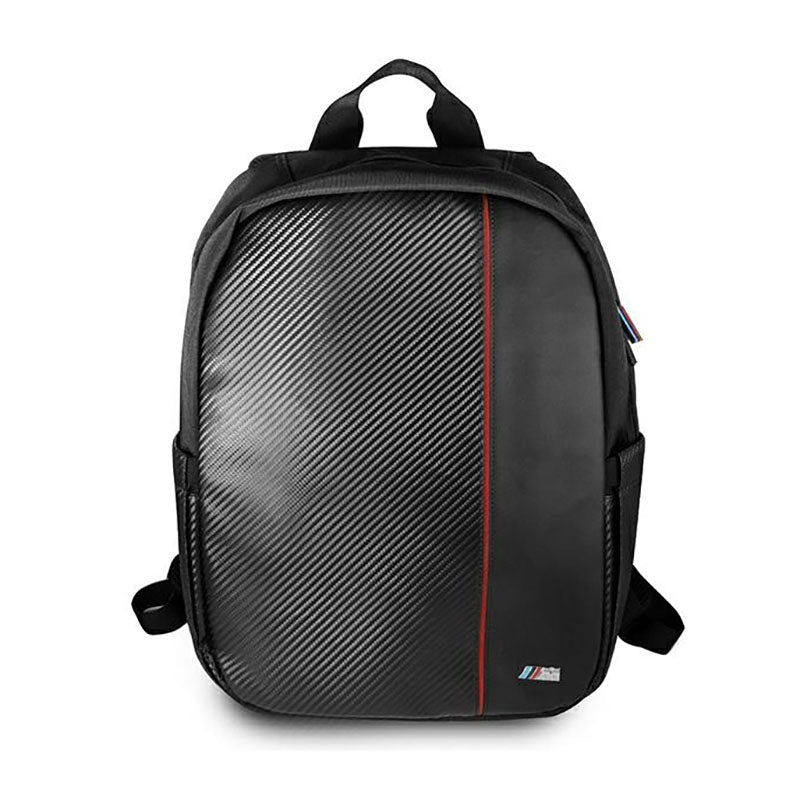 BMW Carbon Red Stripe - Rucksack für Laptop 16" (schwarz)