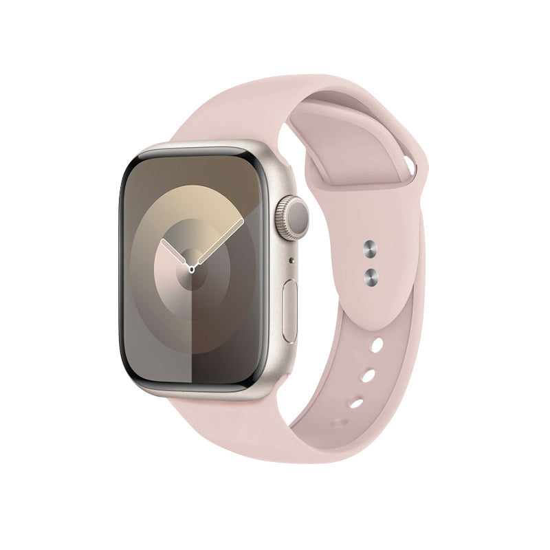 Crong Liquid - Armband für Apple Watch 44/45/46/49 mm (sandfarben rosa)