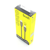 Budi - Kabel USB-C - USB-C 2,4A, 1 m (schwarz)