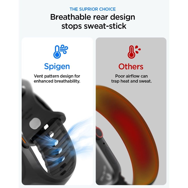 Spigen Liquid Air Pro - Armband s pouzdrem für Apple Watch Ultra 49mm (schwarz) – Produktabbildung 2