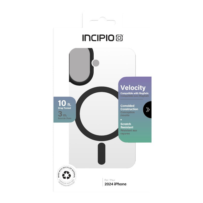 Incipio Velocity MagSafe - Hülle für iPhone 16 (Clear / Schwarz) – Produktabbildung 4