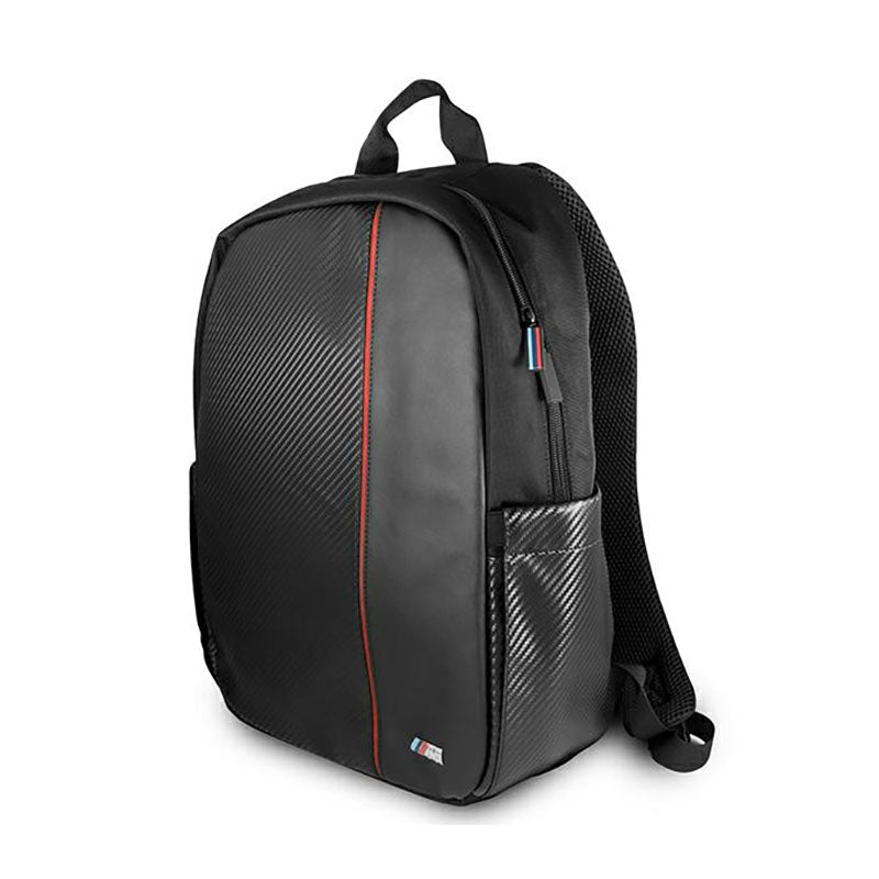 BMW Carbon Red Stripe - Rucksack für Laptop 16" (schwarz) – Produktabbildung 2